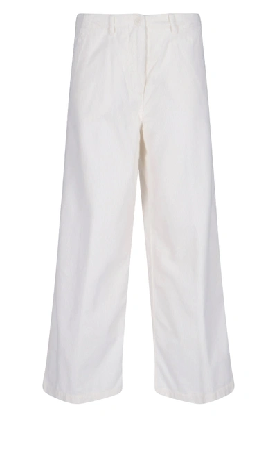 Shop Aspesi Pants In White