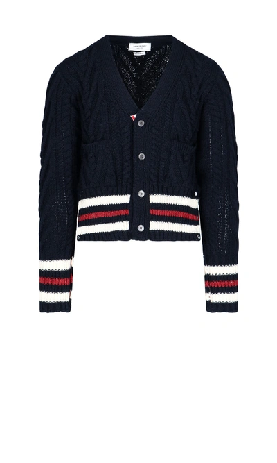 Shop Thom Browne Sweater In Blue