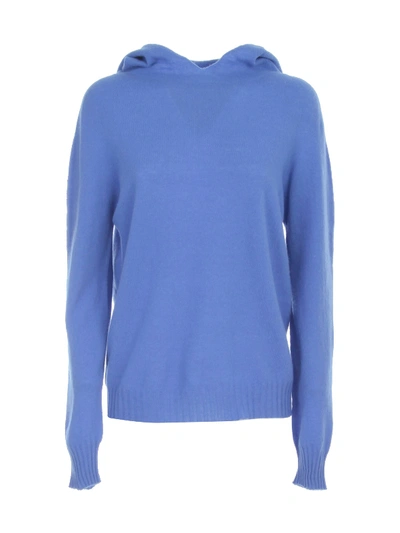 Shop Liviana Conti Hooded Sweater Jogging In Cloude Blue