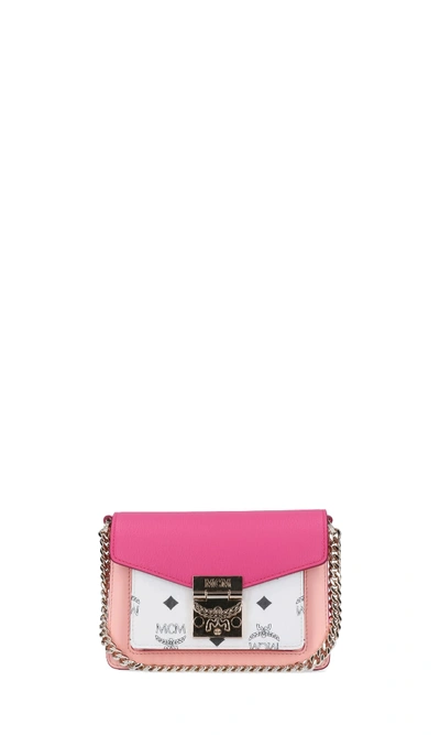 Shop Mcm Shoulder Bag In Pink