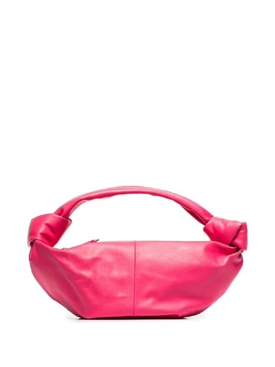 Shop Bottega Veneta Jodie Leather Mini Bag In Pink