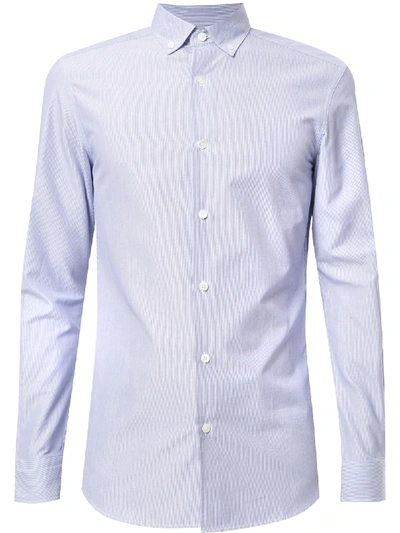 Shop Kent & Curwen Button-down Cotton Shirt In Blue