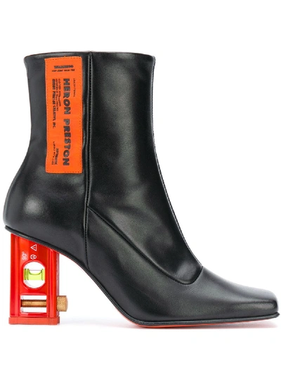 Shop Heron Preston Level Heel Boots In Black