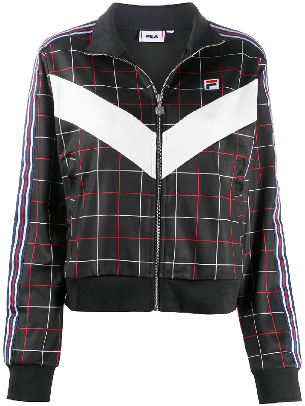 black fila track jacket