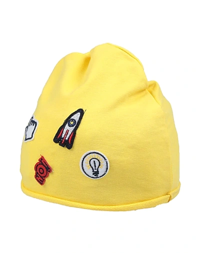 Shop Daniele Alessandrini Hats In Yellow