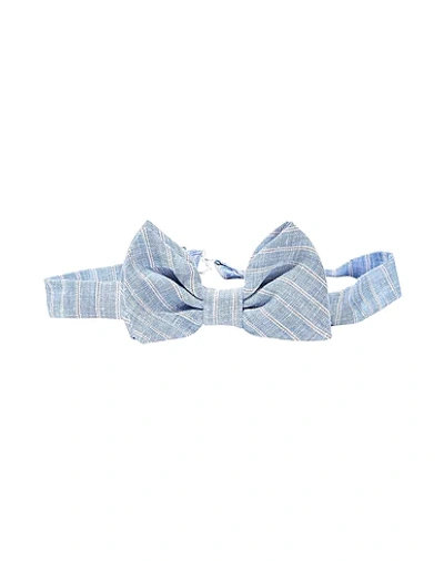 Shop Armani Junior Bow Ties In Sky Blue