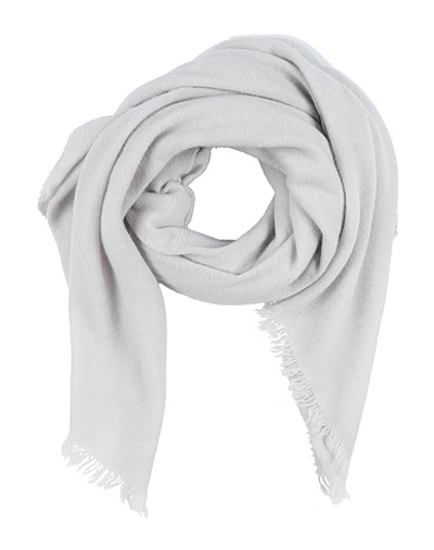 Shop Rick Owens Scarves In Light Grey