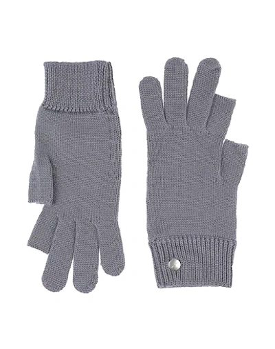 Shop Rick Owens Gloves In Grey