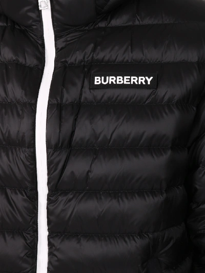 Shop Burberry Padded Down Jacket In Black