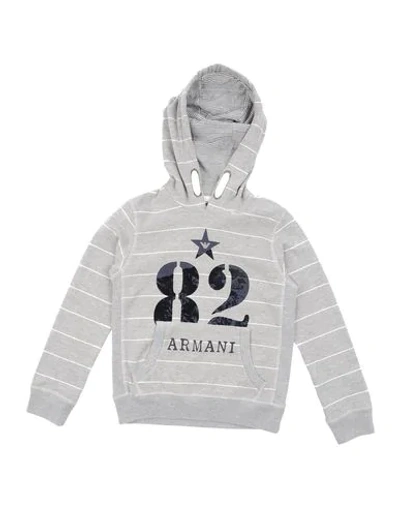 Shop Armani Junior Sweatshirt In Grey