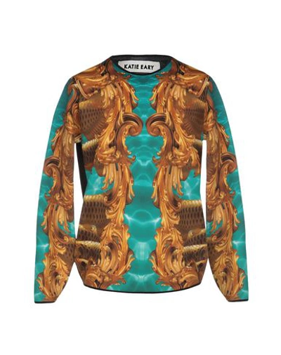 Shop Katie Eary Sweatshirt In Turquoise