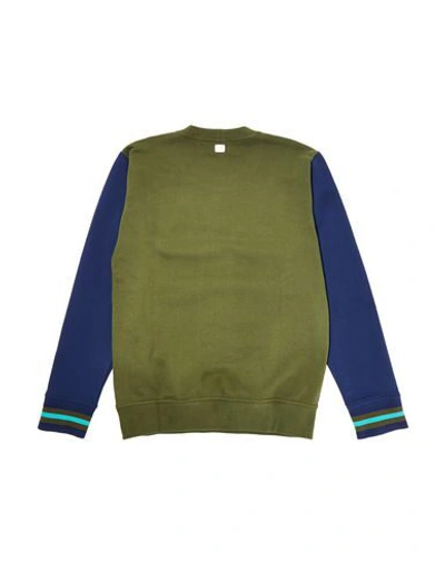 Shop Armani Junior Sweatshirts In Military Green