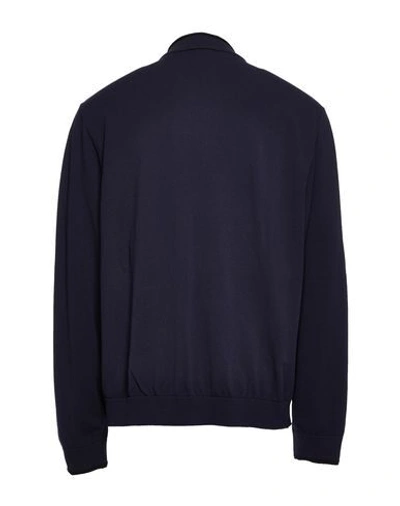 Shop Giorgio Armani Sweatshirts In Dark Blue