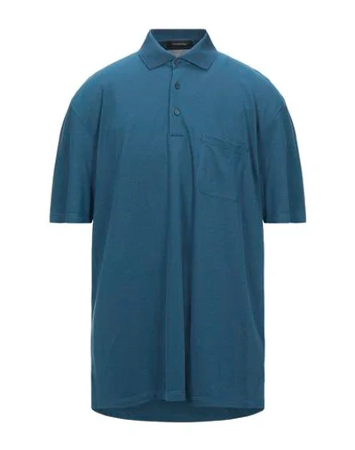 Shop Zegna Polo Shirt In Blue