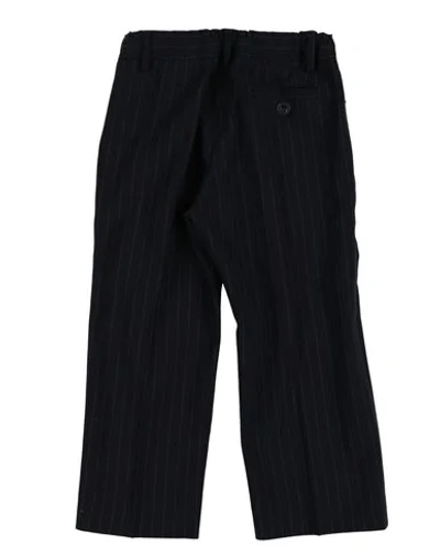 Shop Armani Junior Casual Pants In Dark Blue