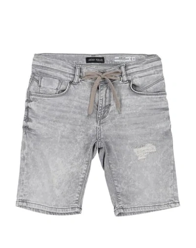 Shop Antony Morato Denim Bermudas In Grey