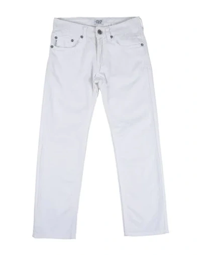 Shop Armani Junior Casual Pants In White