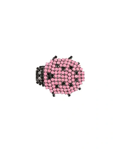 Shop Lisa C Bijoux Brooches In Pink