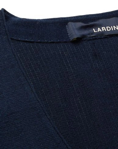 Shop Lardini Man Cardigan Midnight Blue Size 38 Cotton