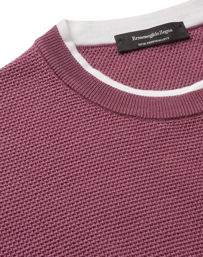 Shop Ermenegildo Zegna Sweaters In Pastel Pink
