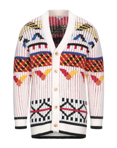 Shop Kenzo Cardigans In Ivory