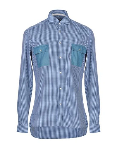 Shop E.marinella Shirts In Blue