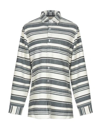 Shop Daily Paper Striped Shirt In Beige