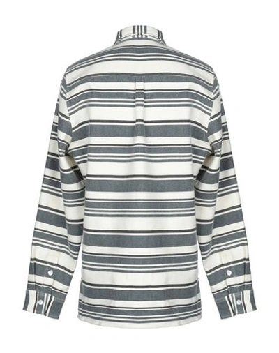 Shop Daily Paper Striped Shirt In Beige