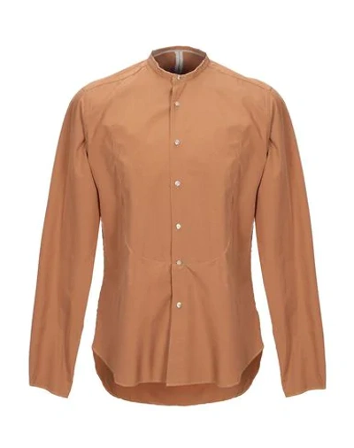 Shop Dnl Shirts In Brown
