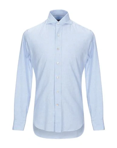 Shop Alessandro Gherardi Checked Shirt In Sky Blue