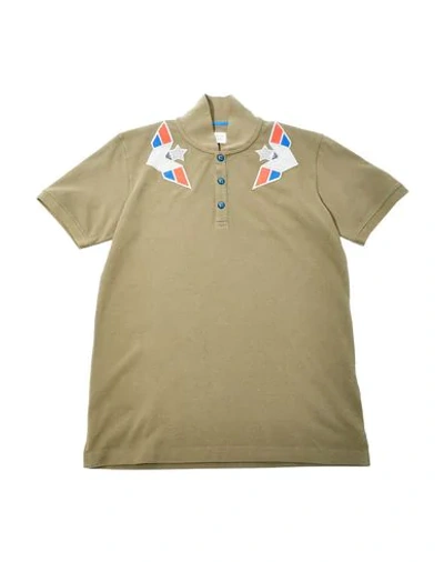 Shop Armani Junior T-shirts In Military Green