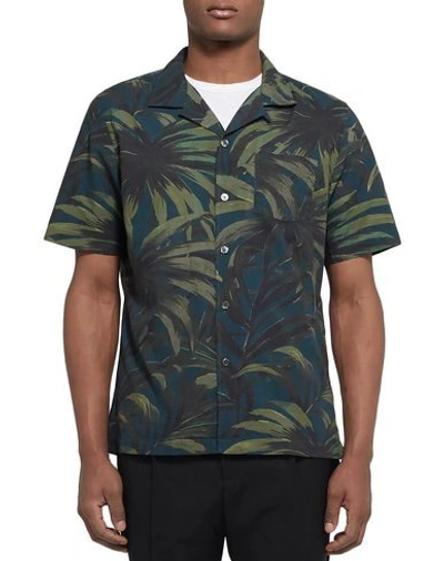 Shop Todd Snyder Patterned Shirt In Deep Jade
