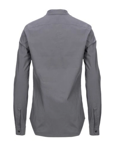 Shop Rick Owens Solid Color Shirt In Grey