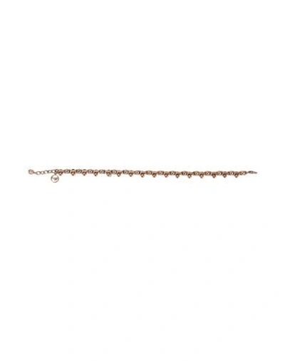 Shop Emporio Armani Bracelets In Copper