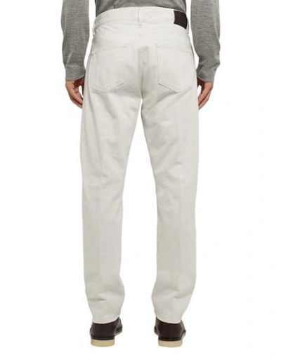 Shop Ermenegildo Zegna Jeans In White