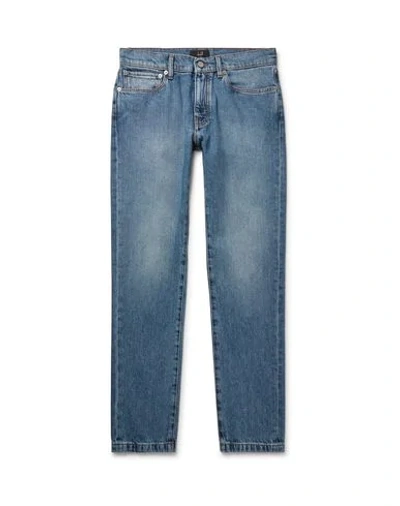 Shop Dunhill Man Jeans Blue Size 30 Cotton