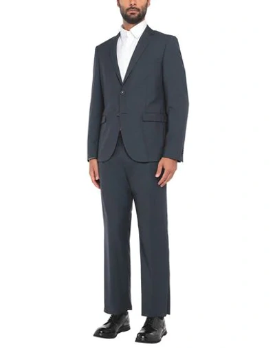 Shop Alessandro Gherardi Suits In Slate Blue