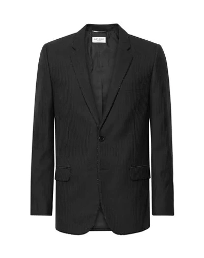 Shop Saint Laurent Sartorial Jacket In Black