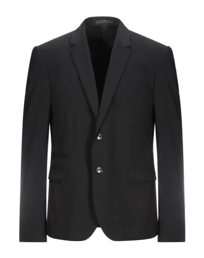 Shop Valentino Garavani Man Blazer Black Size 36 Virgin Wool, Elastane, Wool, Viscose