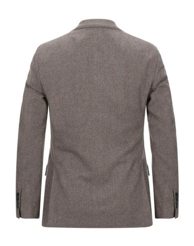 Shop Trussardi Man Blazer Grey Size 36 Wool, Polyamide