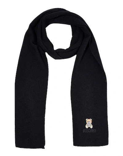 Shop Moschino Scarves In Black