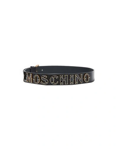 Shop Moschino Belts In Black