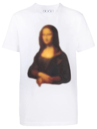 Shop Off-white Blurred Mona Lisa T-shirt White