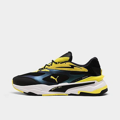 Shop Puma Men's X Emoji® Rs-fast Casual Shoes In Silver/fluo Yellow/black