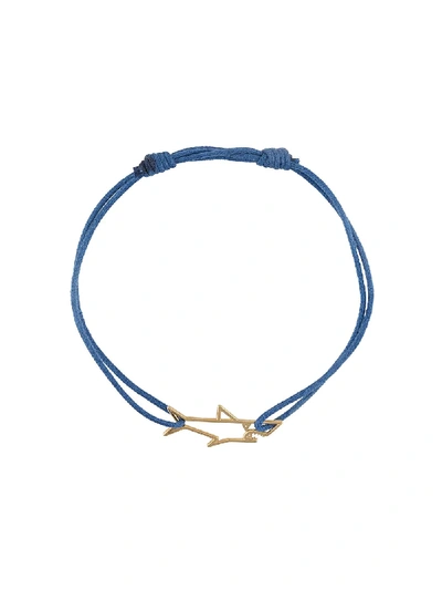 Shop Aliita Shark Charm Bracelet In Blue