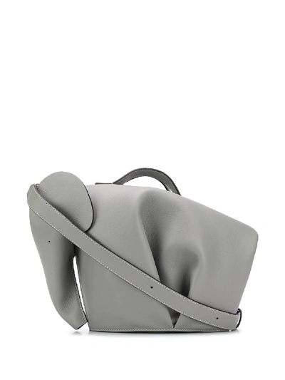 Shop Loewe Elephant Shoulder Bag In Grey