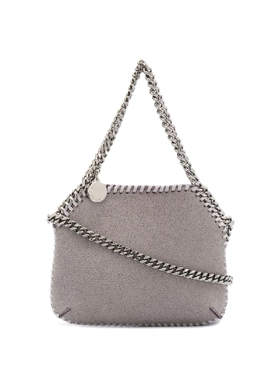 Shop Stella Mccartney Mini Falabella Crossbody Bag In Grey