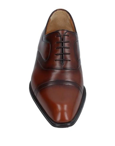 Shop A.testoni Laced Shoes In Brown
