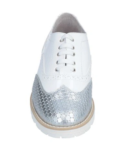 Shop Alberto Guardiani Lace-up Shoes In White