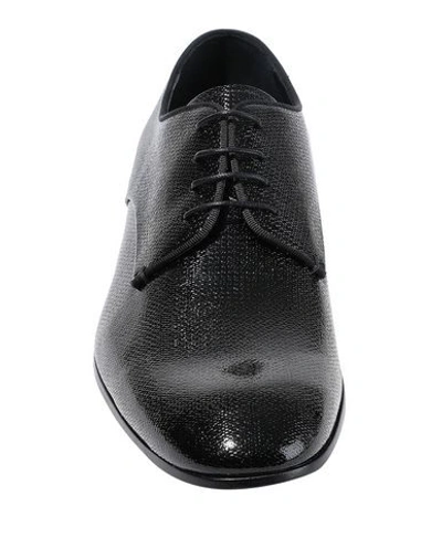 Shop Giorgio Armani Lace-up Shoes In Black